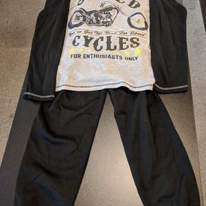 Boys motorcycle sleepwear set